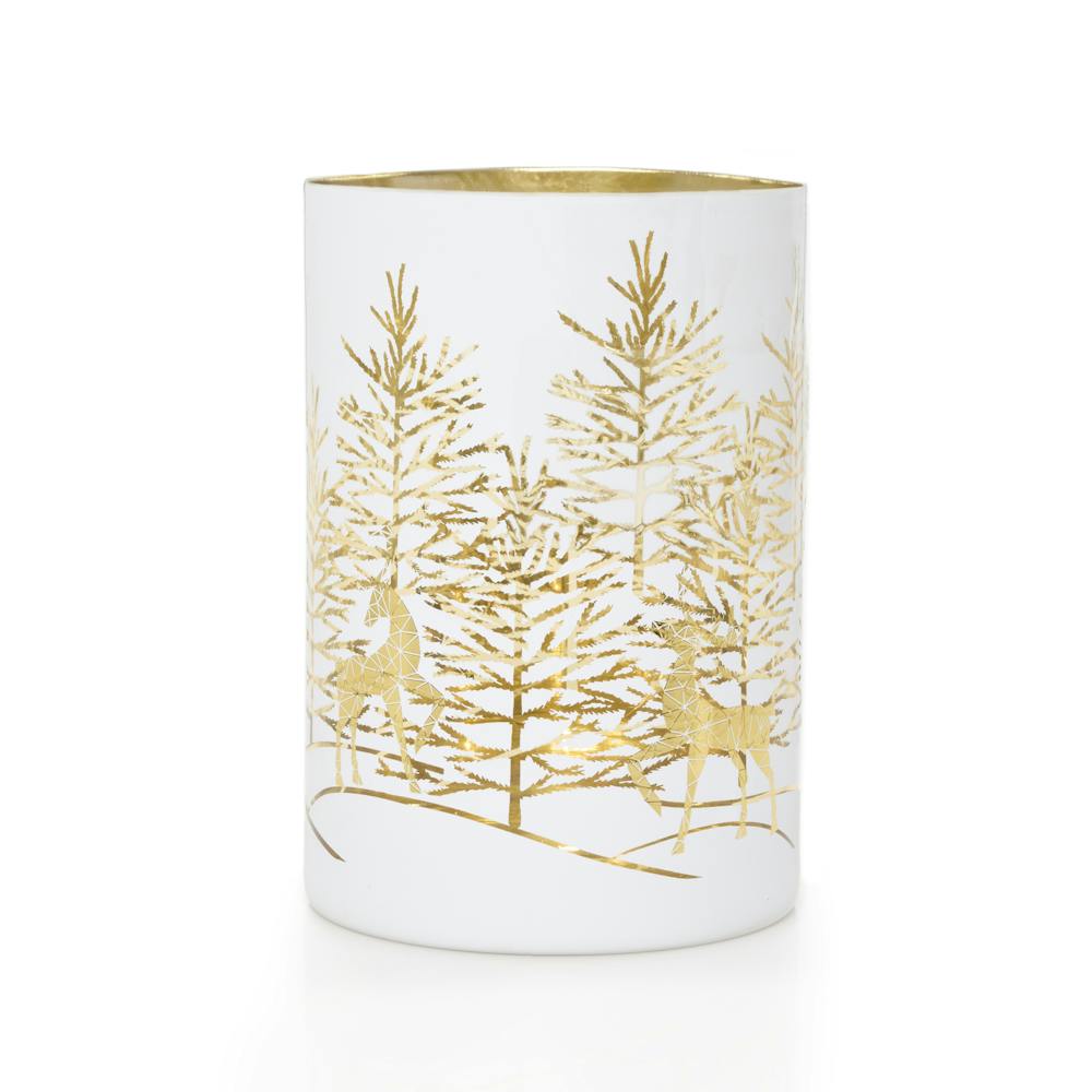 Flicker Reindeer  Jar Candle Holder