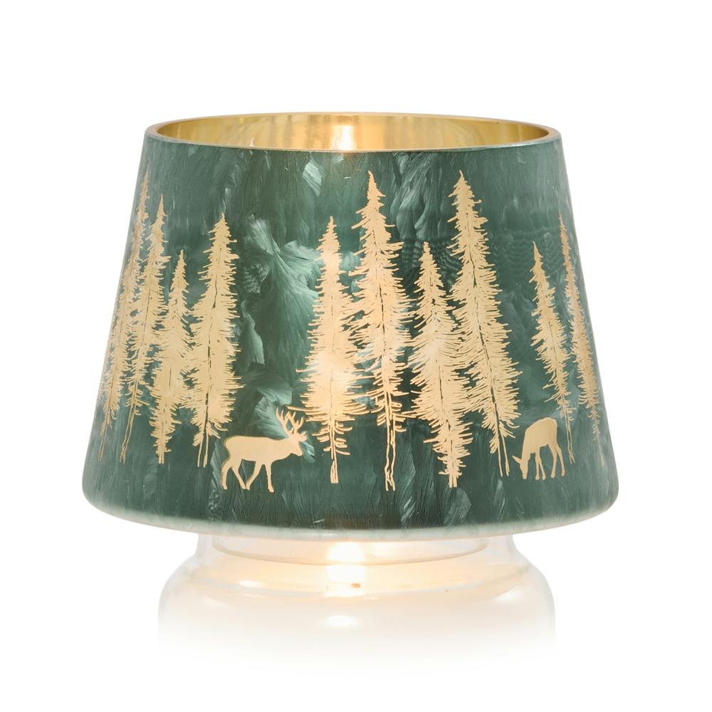 Flicker Woodland Green  Jar Shade