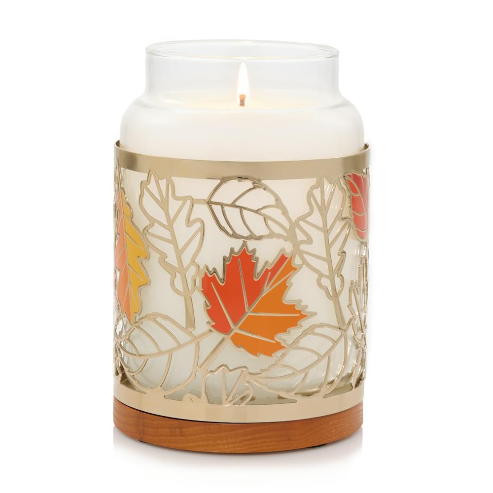Fall Leaves Metal Holder